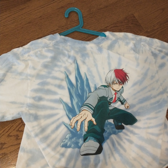 Hot Topic My Hero Academia Shoto Todorki Cropped T-Shirt Size Large - Picture 5 of 5